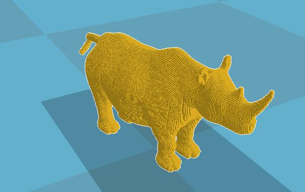 3D打印动漫手办之犀牛