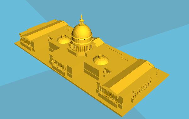 3D打印建筑模型之白宫