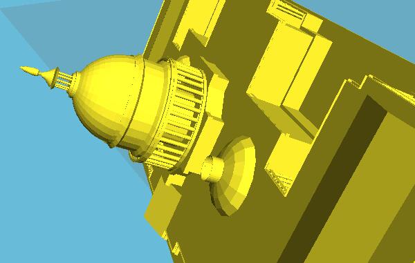 3D打印建筑模型之白宫