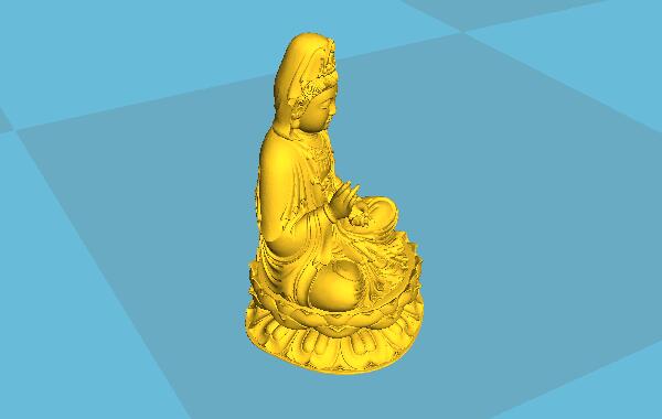 3D打印艺术品之观音