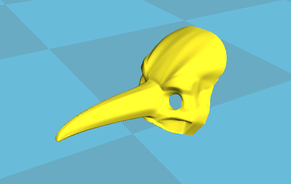 3D打印艺术品之长鼻面具