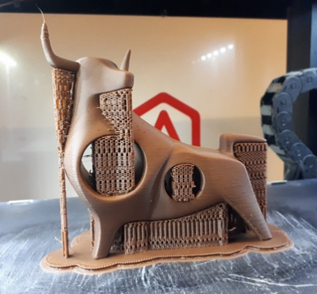 3D打印艺术品之牛