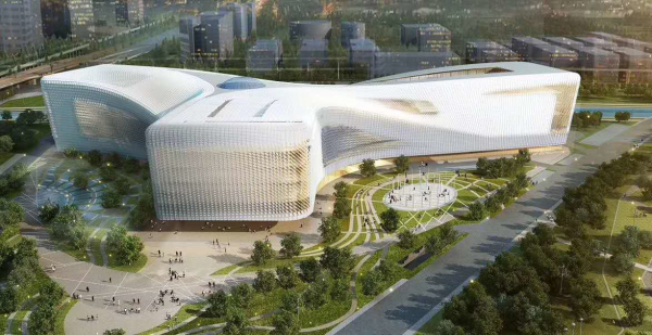 河南科技馆建筑沙盘模型
