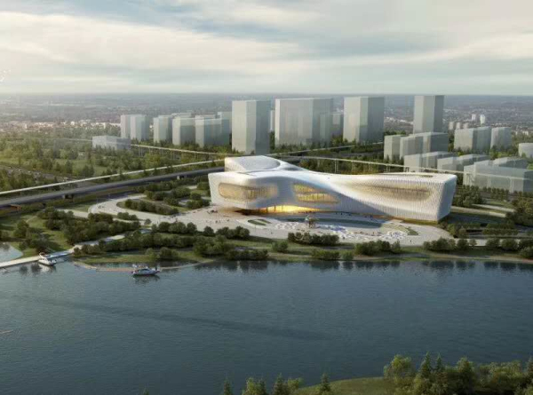 河南科技馆建筑沙盘模型