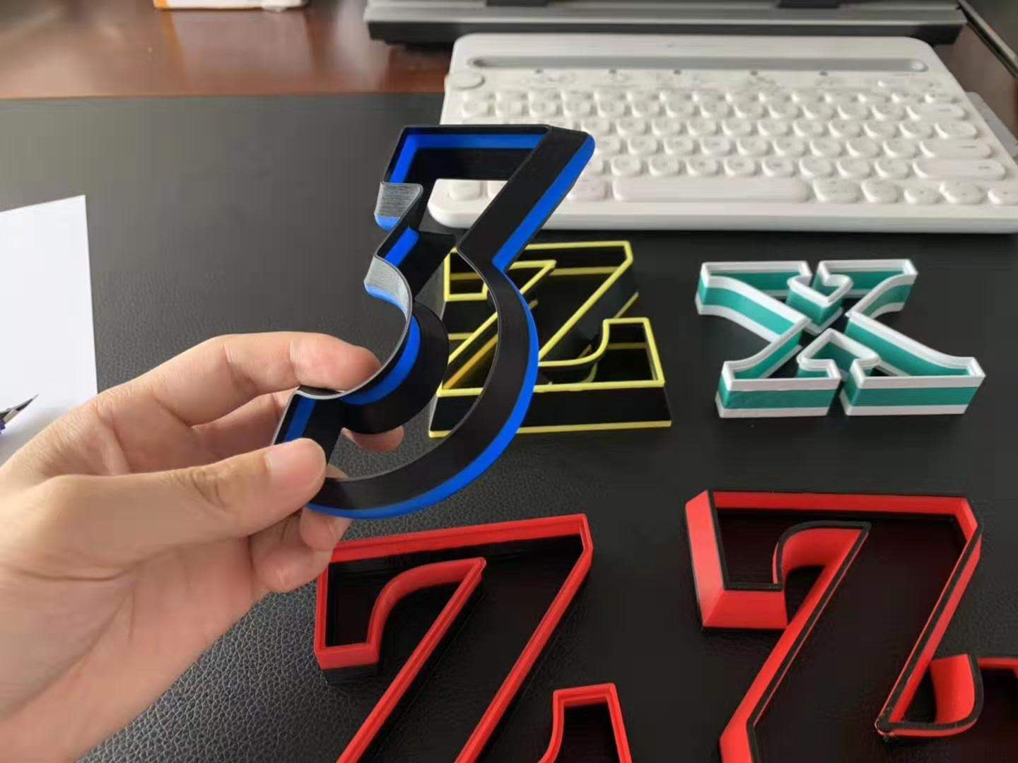 3D打印发光字广告牌