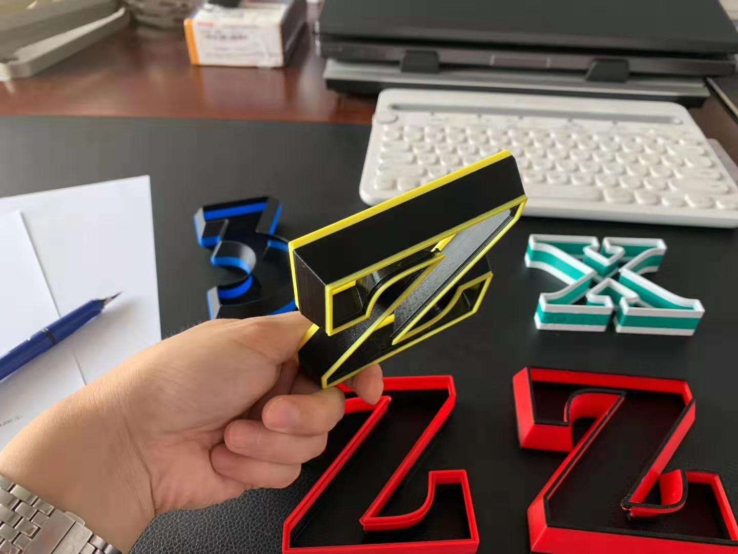 3D打印发光字广告牌