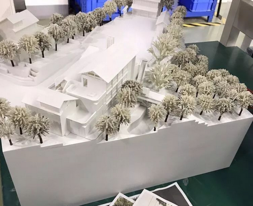 3D打印雪景房屋沙盘 模型