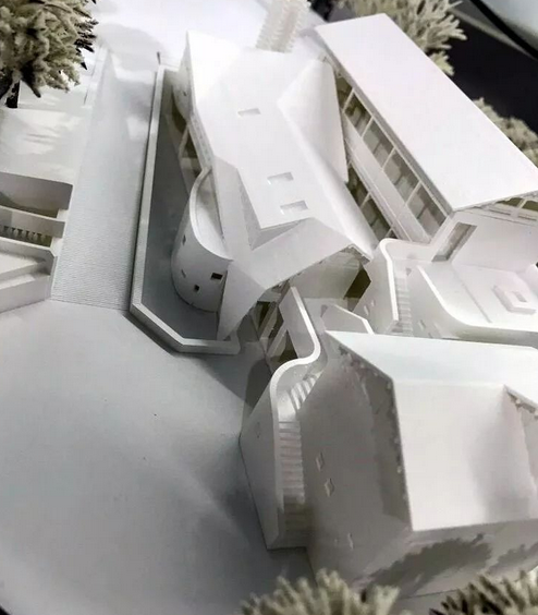 3D打印雪景房屋沙盘 模型