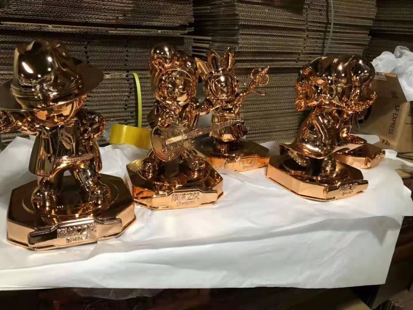 3D打印摆件电镀处理