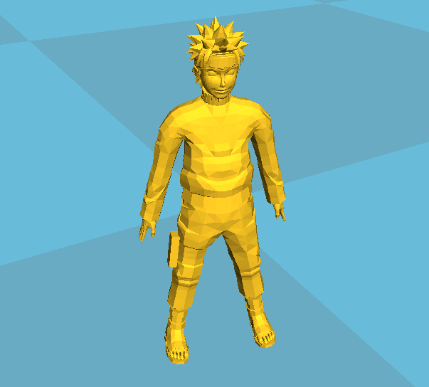 3D打印动漫手办之鸣人