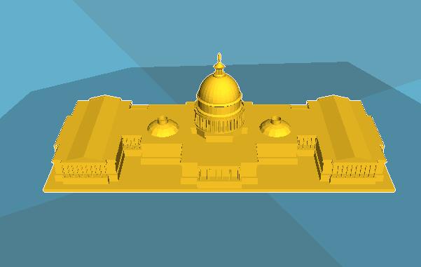 3D打印建筑模型之国会大厦