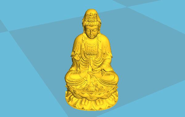 3D打印艺术品之观音