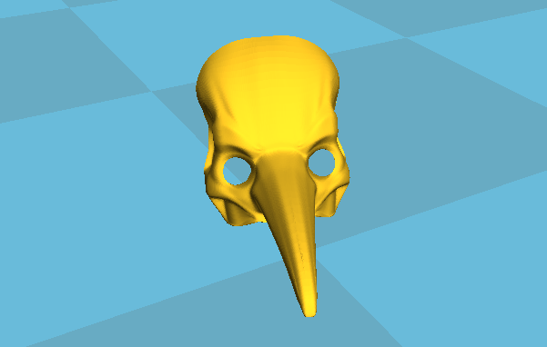 3D打印艺术品之长鼻面具