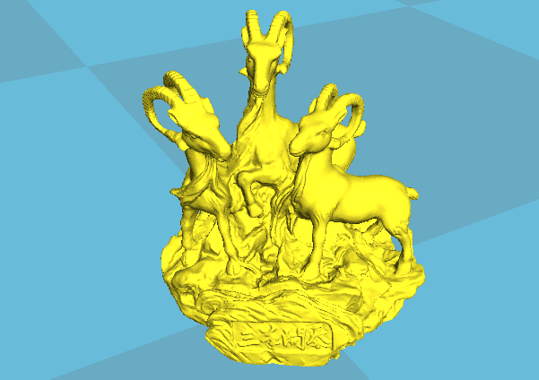3D打印艺术品之三羊开泰