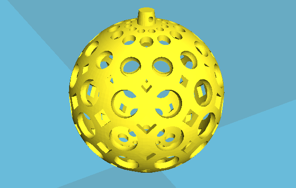 3D打印艺术品之球