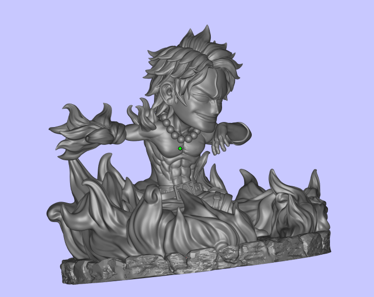 3D打印海贼王艾斯 GK白模手办