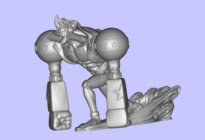 海贼王弗兰奇白模 3D打印动漫手办