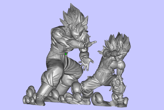 3D打印龙珠孙悟空模型 GK手办白模