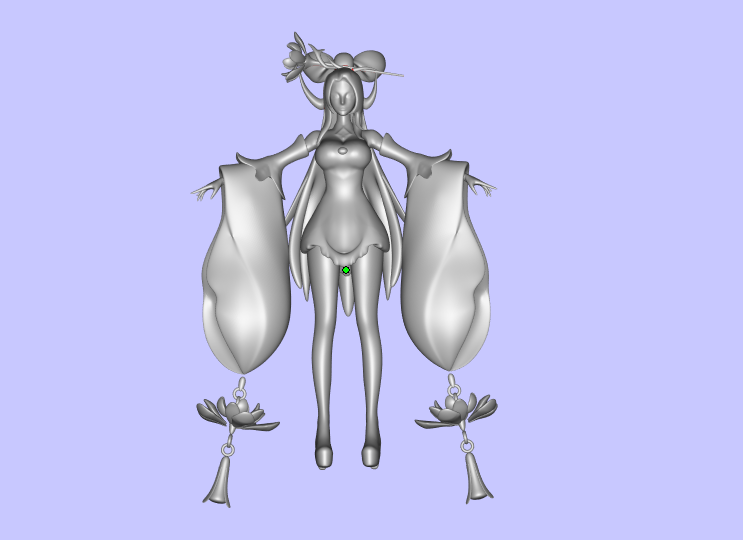 王者荣耀貂蝉GK白模，3D打印模型