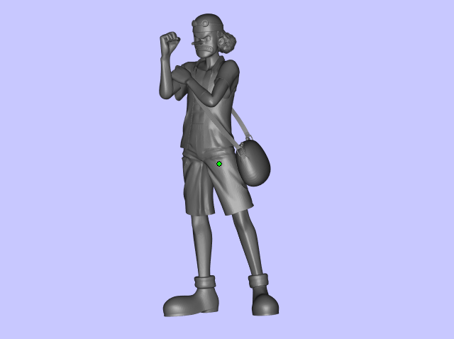 海贼王乌索普手办白模 3D打印模型