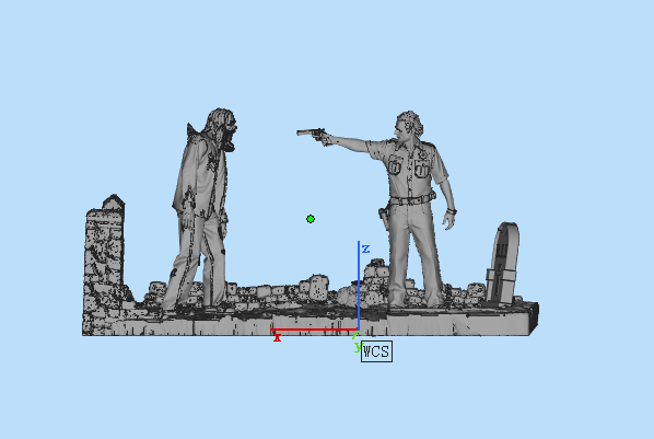 美剧行尸走肉瑞克3D模型图