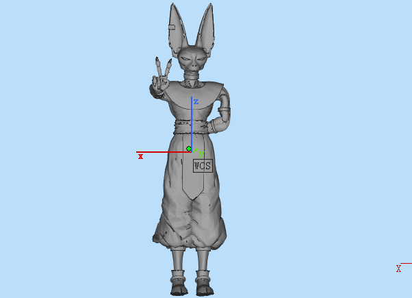 龙珠破坏神比鲁斯3D模型图STL