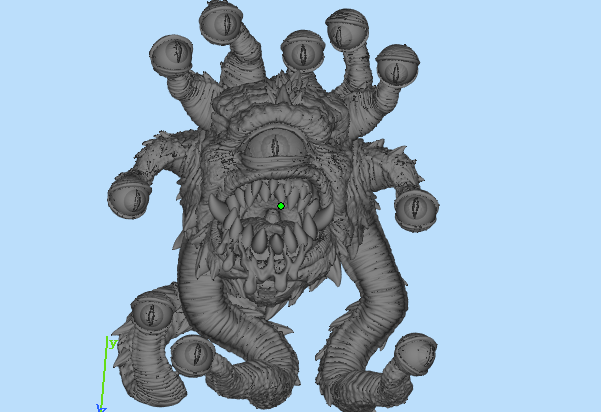 龙与地下城中眼魔暴君3D模型图