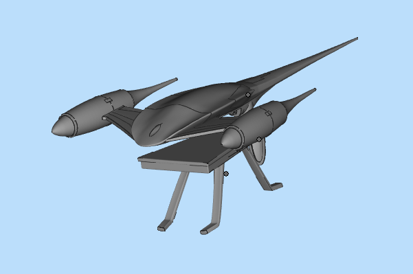 纳布N-1星际战斗机3D模型文件