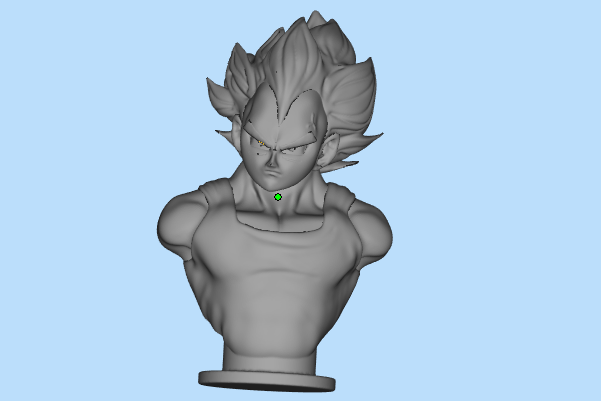 龙珠贝吉塔半身胸像3D模型