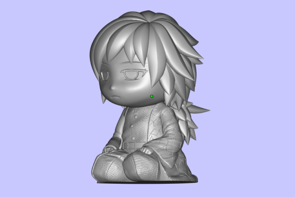 鬼灭之刃富冈义勇Q版3D模型图