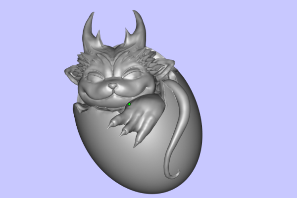 龙蛋3D模型图STL