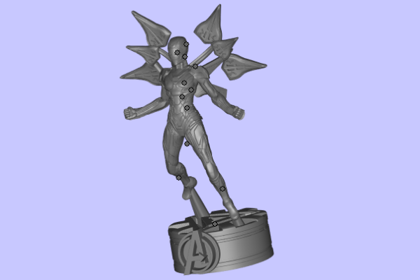 女钢铁侠3D模型文件 STL