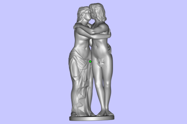 情侣雕塑3D模型文件STL
