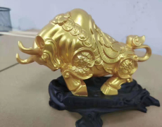 3D打印摆件喷金色